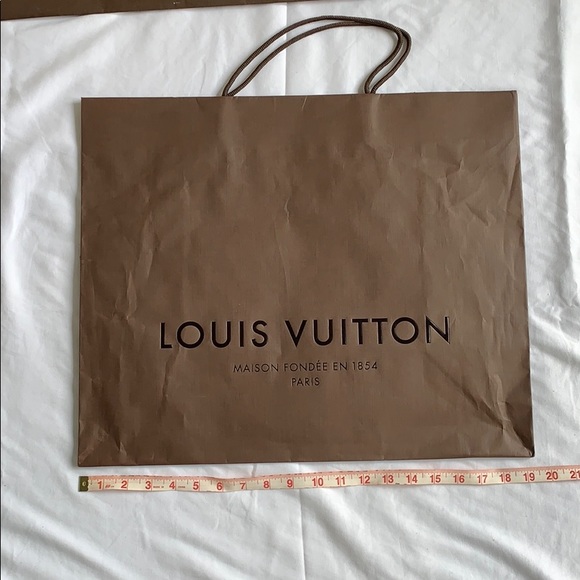 Louis Vuitton brown paper shopper shipping bag - Picture 4 of 7